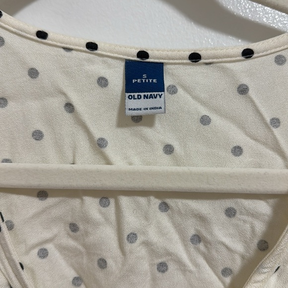 button down polka dot blouse - Picture 3 of 4